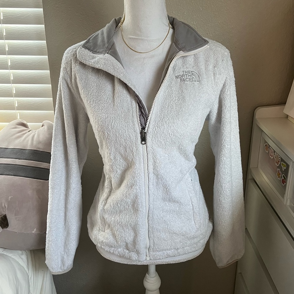 SOLD The North Face Osito Fleece Full Zip Up Jacket Soft Winter Grey